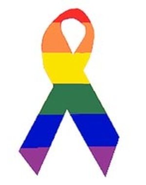 RAINBOW RAINBOW RIBBON STICKER