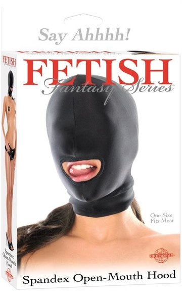 PIPEDREAM PRODUCTS FETISH FANTASY SPANDEX OPEN MOUTH HOOD