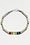 RAINBOW CERAMIC BEAD WITH METAL BRACELET