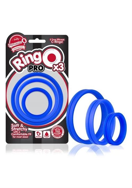 SCREAMING O RING O PRO X3 3 PACK BLUE