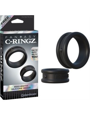 PIPEDREAM PRODUCTS FCR MAX WIDTH SILICONE RINGS BLACK