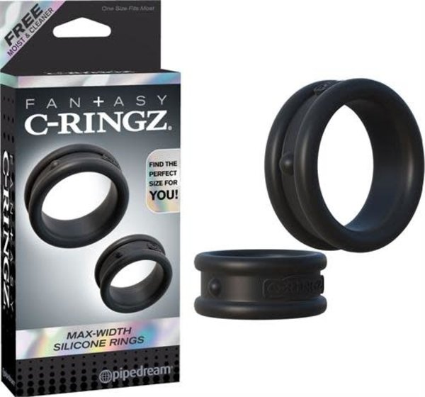 PIPEDREAM PRODUCTS FCR MAX WIDTH SILICONE RINGS BLACK