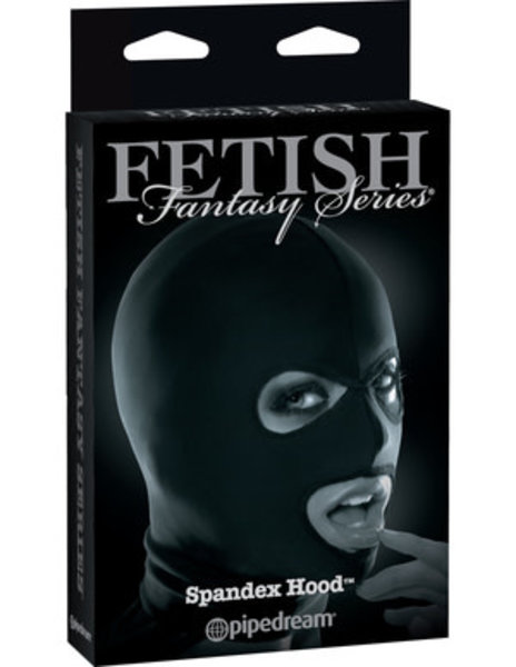 PIPEDREAM PRODUCTS FETISH FANTASY SPANDEX HOOD BLACK