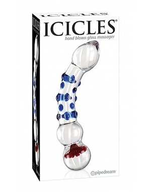 Icicles ICICLES NO18 TEXTURED GLASS DILDO 7.5inch