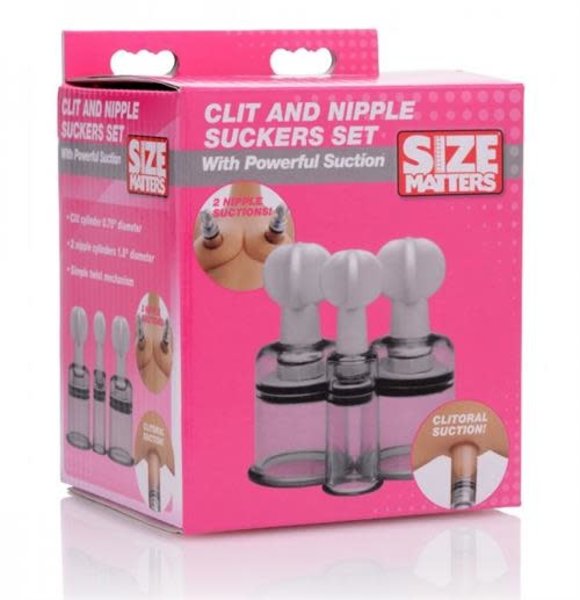 Size Matters SIZE MATTERS CLIT & NIPPLE SUCKER SET