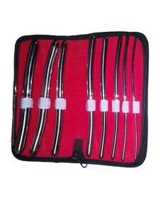  HEGAR 8 INCH URETHRAL SOUNDS SET CURVE