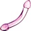 GLAS DOUBLE TROUBLE PURPLE DILDO