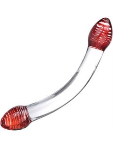 GLAS GLAS RED HEAD DOUBLE DILDO