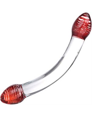 GLAS GLAS RED HEAD DOUBLE DILDO