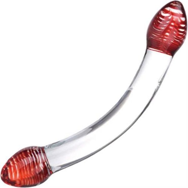GLAS GLAS RED HEAD DOUBLE DILDO