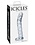 Icicles ICICLES NO60 GLASS G-SPOT & P-SPOT DILDO 6 inch CLEAR
