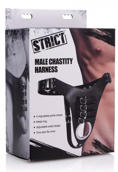 XR Brands STRICT MALE CHASTITY HARNESS