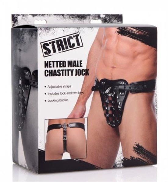 XR Brands STRICT SAFETY NETTED MALE CHASTITY JOCK