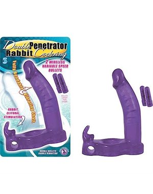 NASSTOYS DOUBLE PENETRATOR RABBIT PURPLE