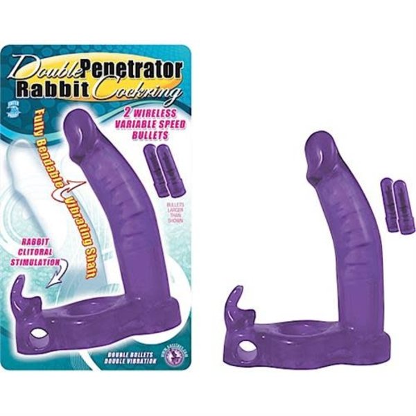 NASSTOYS DOUBLE PENETRATOR RABBIT PURPLE