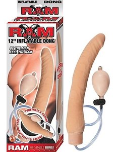 NASSTOYS RAM 12" INFLATABLE DONG FLESH