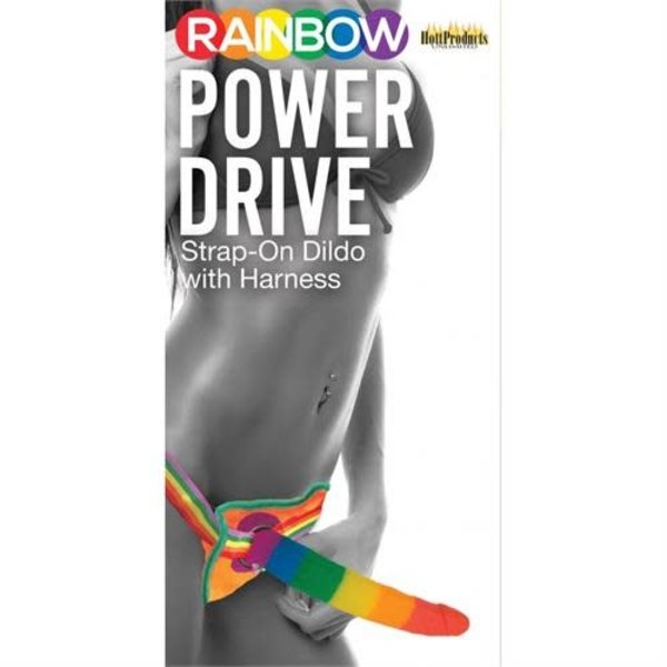 Hott Products HARNESS, POWER DRIVE W/ DILDO 7"