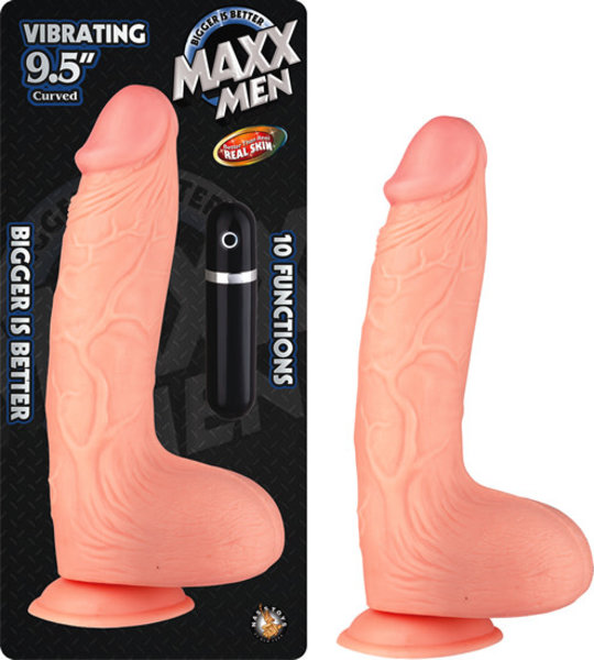 NASSTOYS MAXX MEN VIBRATING 10 FUNCTION CURVED 9.5"