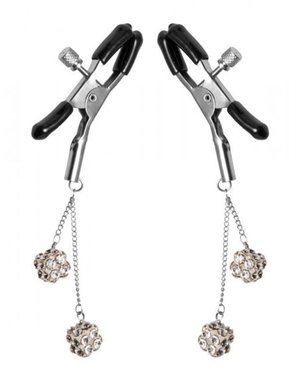 MASTER SERIES MASTER SERIES ORNAMENT ADJUSTABLE NIPPLE CLAMPS  WITH JEWEL ACCENTS