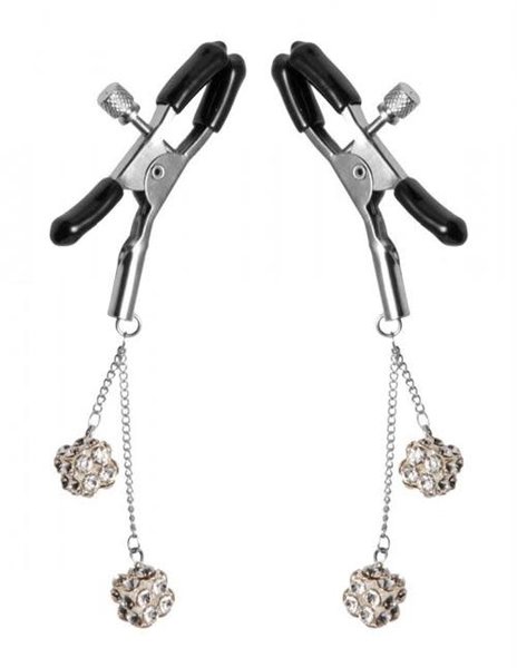 MASTER SERIES MASTER SERIES ORNAMENT ADJUSTABLE NIPPLE CLAMPS  WITH JEWEL ACCENTS