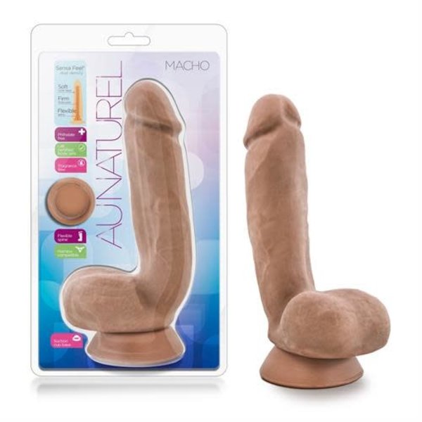 Au Naturel Au Naturel Macho Dildo 8.75in - Caramel