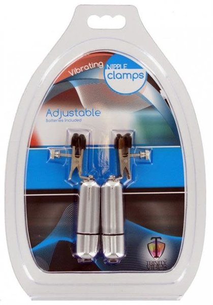 XR Brands TRINITY MEN VIBRATING NIPPLE CLAMPS WITH BULLETS