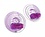 XR Brands TRINITY VIBES RAZZLE VIBRATING NIPPLE PADS