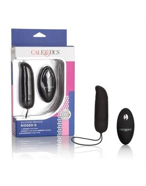 CalExotics SILICONE RIDGED G-SPOT BULLET WITH REMOTE CONTROL