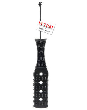 PIPEDREAM PRODUCTS FETISH FANTASY RUBBER PADDLE 10.5" BLACK