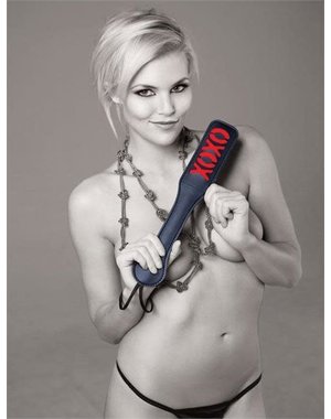 ESS SEX & MISCHIEF XOXO PADDLE 12" BLACK