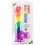 Hott Products PUMPED RAINBOW SILICONE DILDO 9"