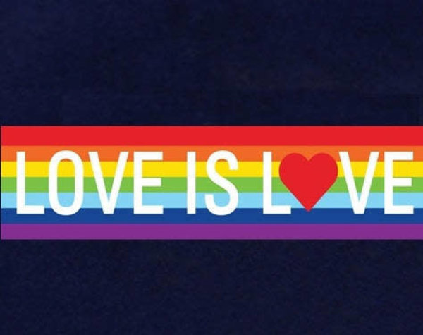RAINBOW LOVE IS LOVE RAINBOW STICKER