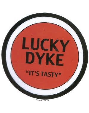 RAINBOW LUCKY DYKE STICKER