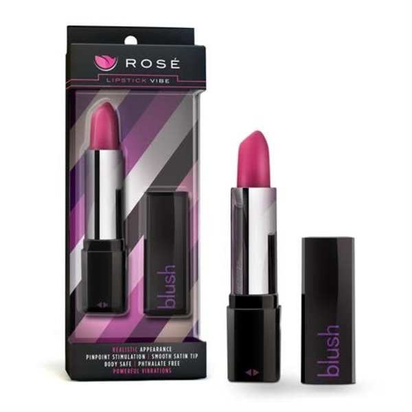 BLUSH NOVELTIES ROSE LIPSTICK VIBRATOR