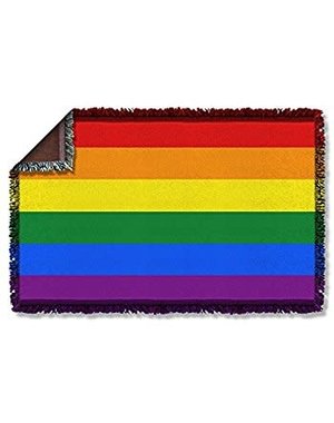  PRIDE FLAG WOVEN THROW