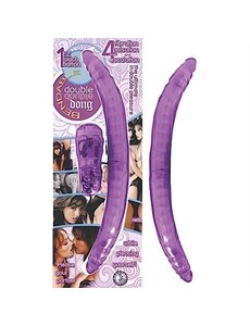 Doc Johnson BENDABLE DOUBLE DILDO VIBRATING PURPLE