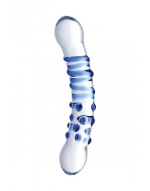 XR Brands PRISMS BLU DUAL ENDED GLASS DILDO