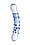 XR Brands PRISMS BLU DUAL ENDED GLASS DILDO
