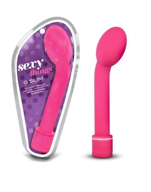 BLUSH NOVELTIES SEXY THINGS G SLIM PETITE G SPOT VIBRATOR PINK
