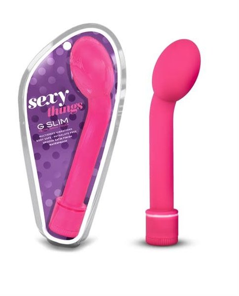 BLUSH NOVELTIES SEXY THINGS G SLIM PETITE G SPOT VIBRATOR PINK