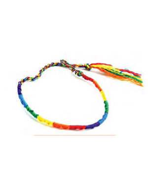 RAINBOW BRAIDED FRIENDSHIP BRACELET