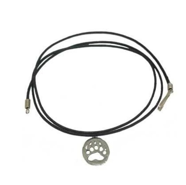 RAINBOW BEAR CLAW CUT OUT CORD NECKLACE