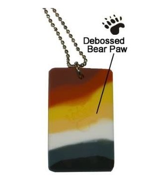 SILICONE BEAR PRIDE DOGTAG NECKLACE