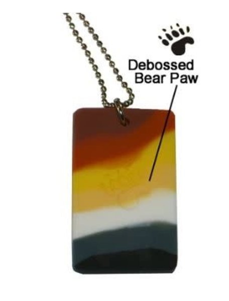 SILICONE BEAR PRIDE DOGTAG NECKLACE
