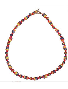 RAINBOW RAINBOW BEAD STRIPED NECKLACE