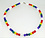 RAINBOW WHITE PUKA SHELLS WITH RAINBOW WOOD BEADS NECKLACE