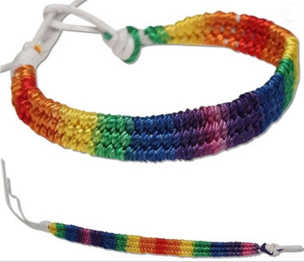 RAINBOW RAINBOW BRAIDED BRACELET