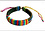 RAINBOW RAINBOW CORDED LEATHER BRACELET