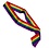 BEISTLE RAINBOW SATIN SASH 6"