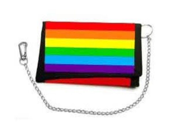 RAINBOW RAINBOW VELCRO W/ CHAIN WALLET